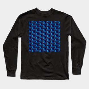 Hidden Character - Blue Long Sleeve T-Shirt